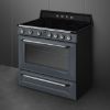 Picture of Smeg TR90IGR 90cm Victoria Range Cooker in Grey