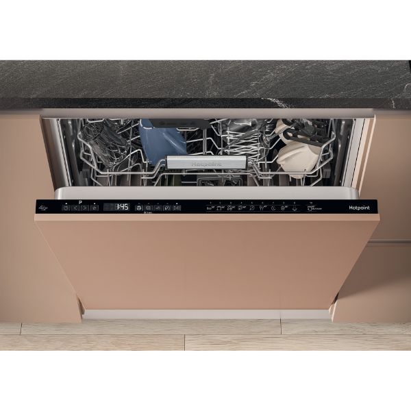Hotpoint Hydroforce H8I HP42 L UK Built in 14 Place Setting Dishwasher - Ex Display controls
