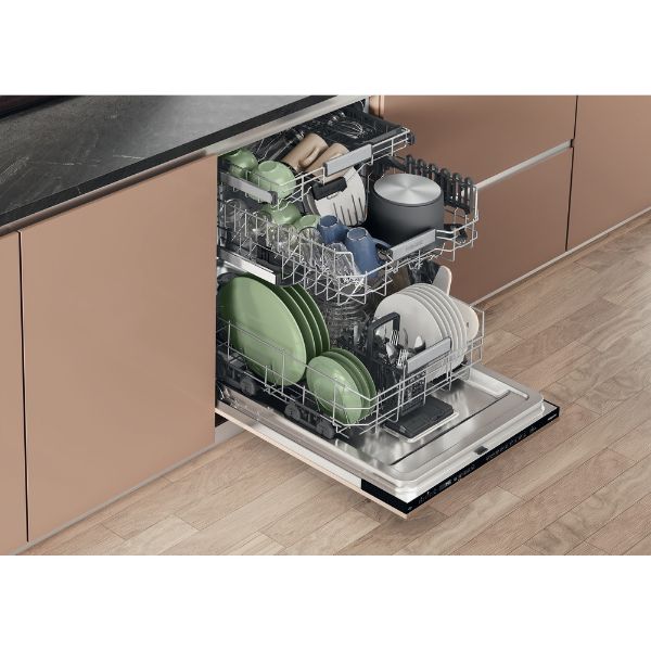 Hotpoint Hydroforce H8I HP42 L UK Built in 14 Place Setting Dishwasher - Ex Display open 4