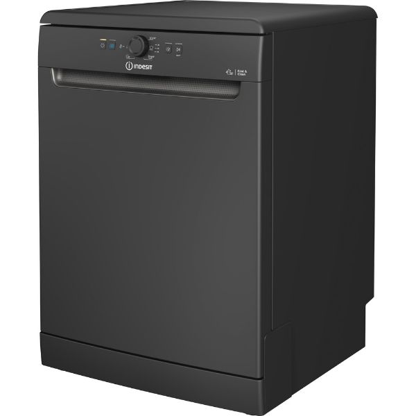 Picture of Indesit D2F HK26 B UK Full Size Freestanding Dishwasher with 14 Place Settings