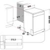 Picture of Indesit D2FHK26SUK Full Size Dishwasher in Silver