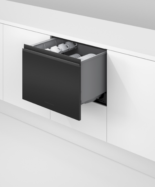 Fisher and Paykel DD60ST4HZB9 Series 9 Single DishDrawer™ Dishwasher -Black GlassOpen