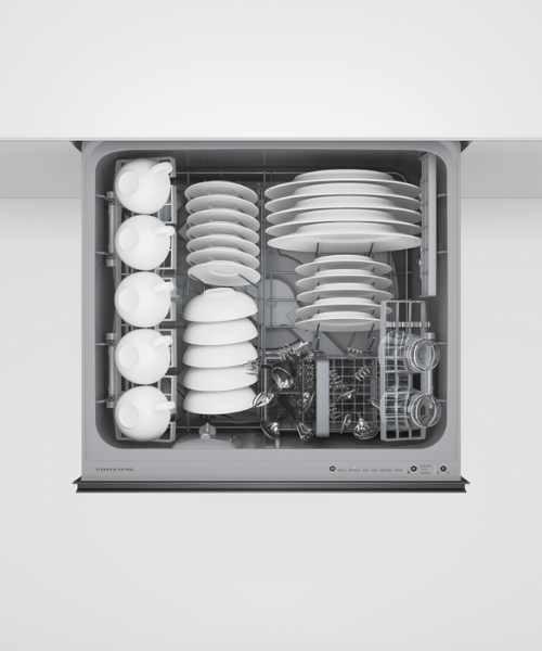 Fisher and Paykel DD60ST4HZB9 Series 9 Single DishDrawer™ Dishwasher -Black GlassOpenFull