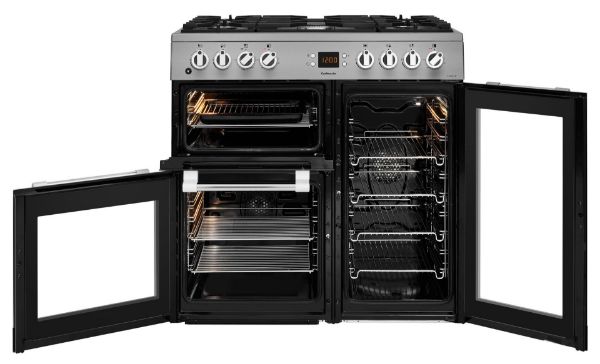 Picture of Leisure CK90F530X Cookmaster 90cm Dual Fuel Range Cooker with Three Ovens in Stainless Steel