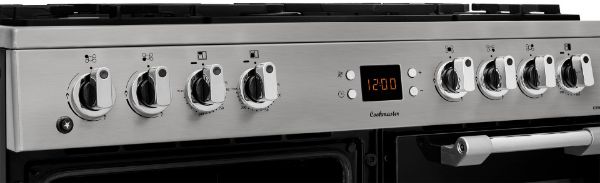 Picture of Leisure CK90F530X Cookmaster 90cm Dual Fuel Range Cooker with Three Ovens in Stainless Steel
