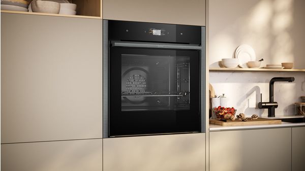 Picture of Neff B64CS71G0B N 90 Built in Single Electric Oven with Pyrolytic & Hydrolytic Cleaning