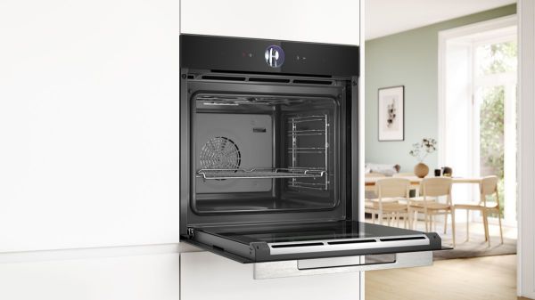 Picture of Bosch HSG7364B1B Series 8 Built in Single Electric Oven with Steam Function