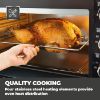Picture of Tower T14045 42L Mini Oven with Hot Plates in Black with Silver Accents
