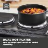 Picture of Tower T14045 42L Mini Oven with Hot Plates in Black with Silver Accents