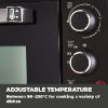 Picture of Tower T14045 42L Mini Oven with Hot Plates in Black with Silver Accents
