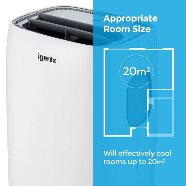 Picture of Igenix IG9919 4-in-1 Portable Air Conditioner with Dehumidifier, Timer and Remote Control