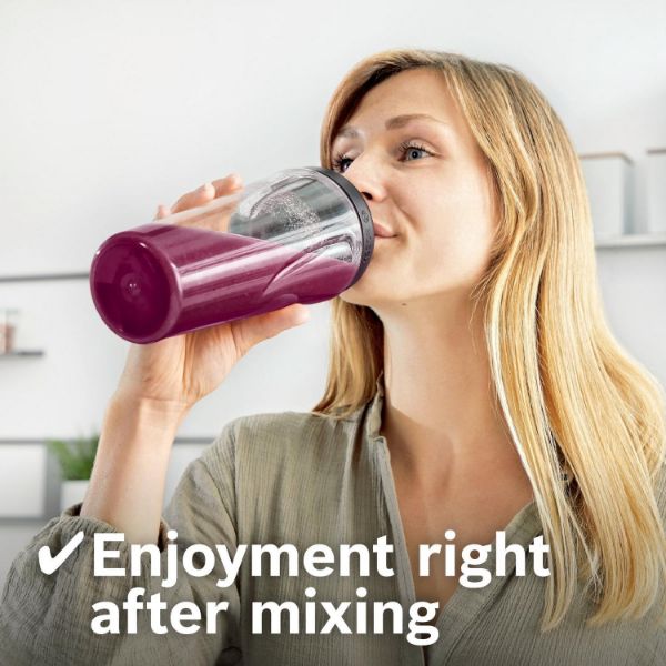 Picture of Bosch MMB2111MG VitaPower Serie 2 450W ProPerformance System Mini Blender - Stainless Steel - Discontinued