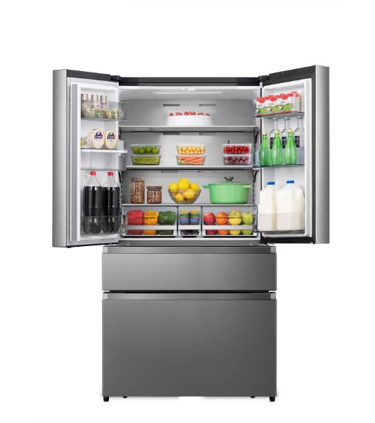 Picture of Hisense RF749N4WIF 91.4cm Frost Free American Style Fridge Freezer in Stainless Steel