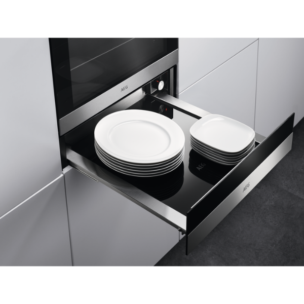 Picture of AEG KDK912924M Built in Warming Drawer with AntiFingerprint Coating in Black/Stainless Steel
