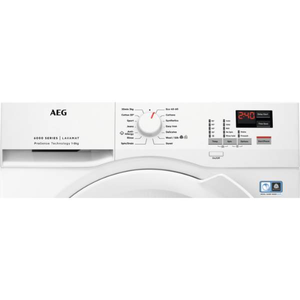 Picture of AEG L6FBK841B 8kg 1400 Spin Freestanding Washing Machine - Discontinued
