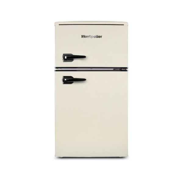 Montpellier MAB2035EC Undercounter Retro Fridge Freezer in Cream_main