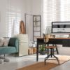 Montpellier MAB2035EC Undercounter Retro Fridge Freezer in Cream_room view