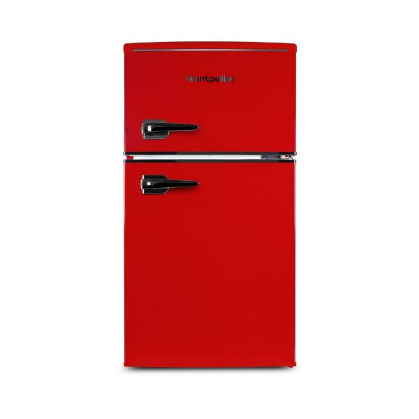 Montpellier MAB2035ER Undercounter Retro Fridge Freezer in Red_main