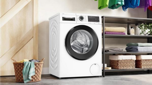 Bosch WGG254F0GB 10kg 1400 Spin Washing Machine in White_utility room