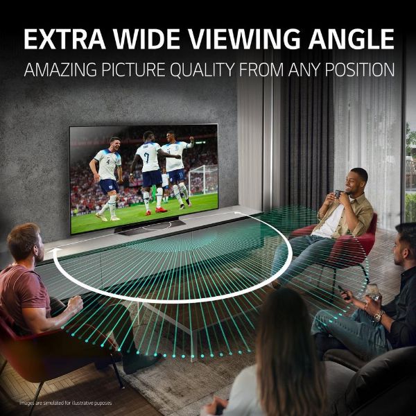 LG OLED55C46LA.AEK 55" 4K OLED EVO Smart TV _viewing angle