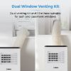 T668013 3 In 1 Air Conditioner Unit with Remote and Timer_dual window venting kit