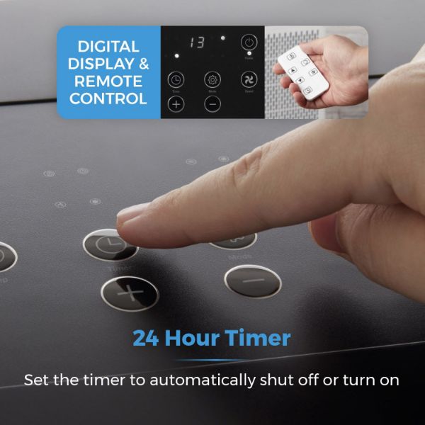 T668013 3 In 1 Air Conditioner Unit with Remote and Timer_digital display and remote control