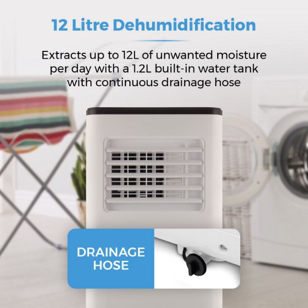 T668013 3 In 1 Air Conditioner Unit with Remote and Timer_12 litre dehumidification