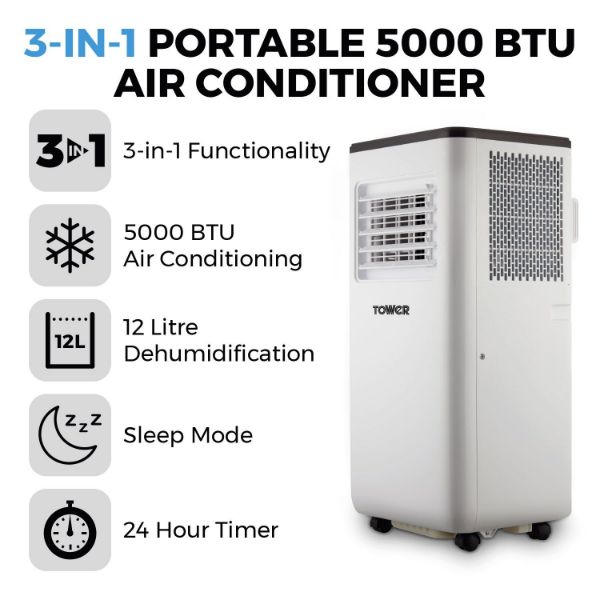 T668013 3 In 1 Air Conditioner Unit with Remote and Timer_highlights