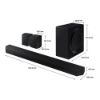Samsung HW-Q990D/XU 11.1.4ch Soundbar with Wireless Acoustic lens Subwoofer & Rear Speakers - Black_dimensions