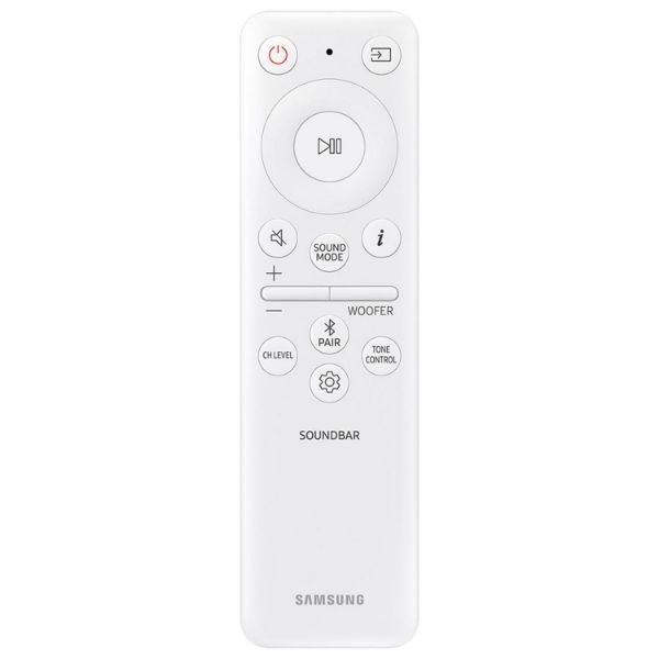 Samsung HW-S801D/XU 3.1.2ch Soundbar with Slimline Wireless Subwoofer - White_remote control