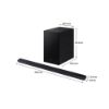 Samsung HW-S700D/XU 3.1ch Ultra slim, Dolby Atmos, DTS Virtual:X, Q-Symphony with Wireless Subwoofer - Titan Black_dimensions