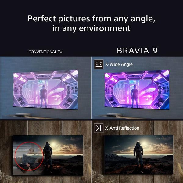 Sony K85XR90PU 85" 4K BRAVIA 9 QLED HDR Google TV_viewing angle