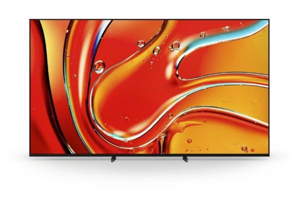 Sony K85XR70PU 85" 4K QLED TV _front of tv