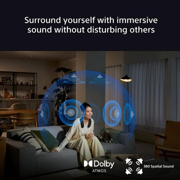Sony HTAN7.CE7 Wireless Sony Wireless Dolby Atmos® Neckband Speaker - Black_immersive sound
