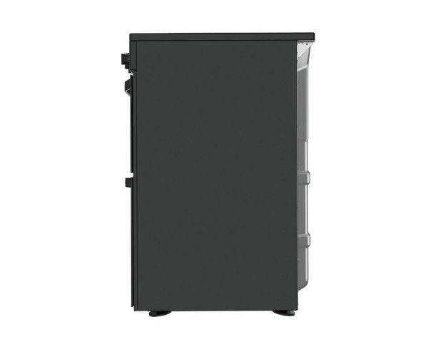 Hotpoint HDEU67V9C2B/UK 60cm Double Oven Electric Cooker with Ceramic Hob - Black_side view
