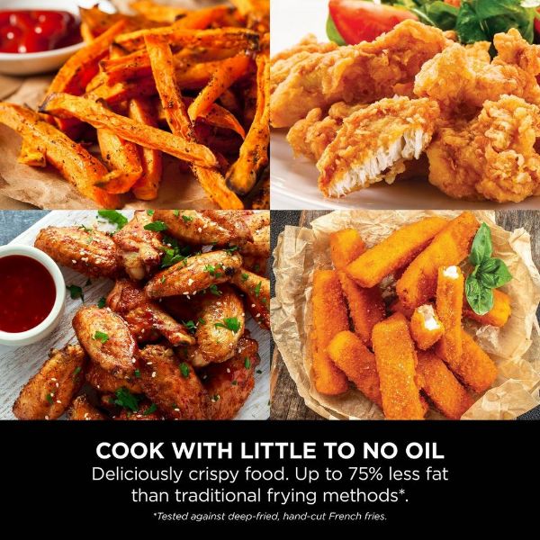 Ninja AF140UK Air Fryer PRO 4.7L - Black_little to no oil