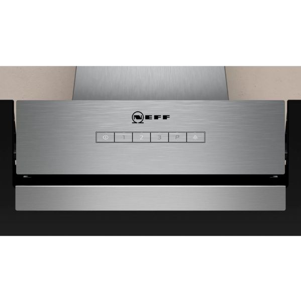 Neff D85IEE1S0B 80cm Angled Glass Chimney Cooker Hood_controls