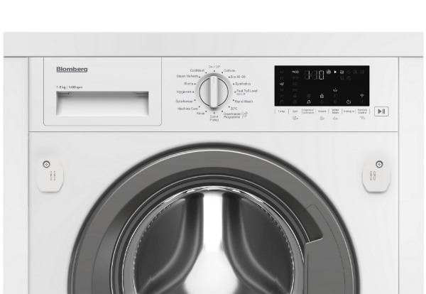 Blomberg LWI284420 8kg 1400 Spin Integrated Washing Machine_controls