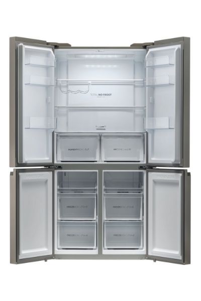 Haier HCR59F19ENMM 90.8cm  Freestanding American Fridge Freezer - Platinum Inox_interior