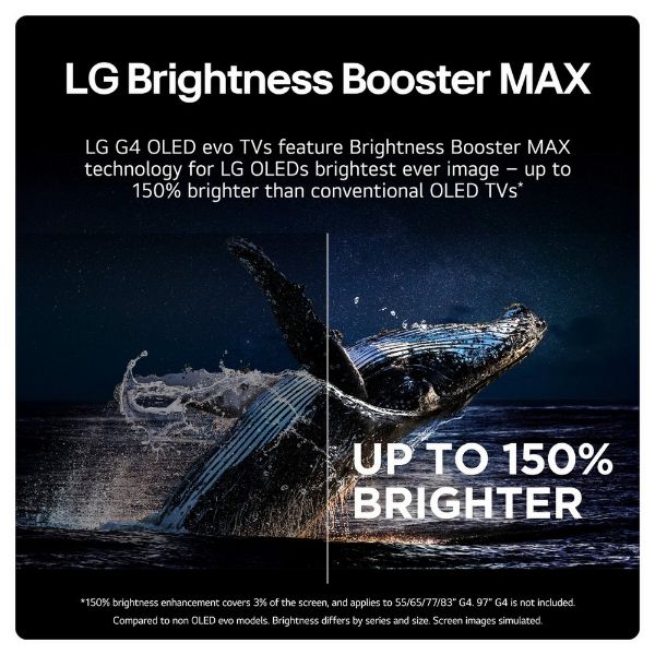 LG OLED65G46LS.AEK 65" 4K OLED EVO Smart TV _brightness booster