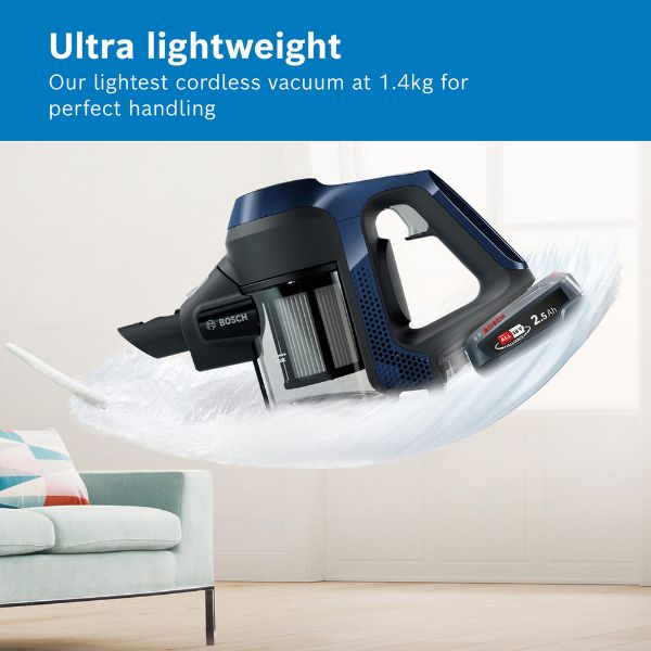 Bosch BBS611GB Cordless Vacuum Cleaner - 30 Minute Run Time - Black PLUS Battery_ultra lightweight