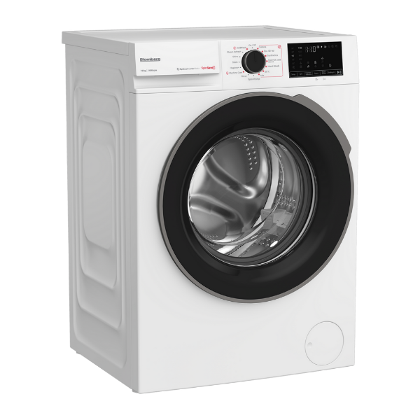 Blomberg LWA210461W 10kg 1400 Spin Washing Machine - White_angled