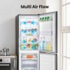 Hisense RB327N4BBE 55cm 50/50 Total No Frost Fridge Freezer - Black Steel_multi air flow