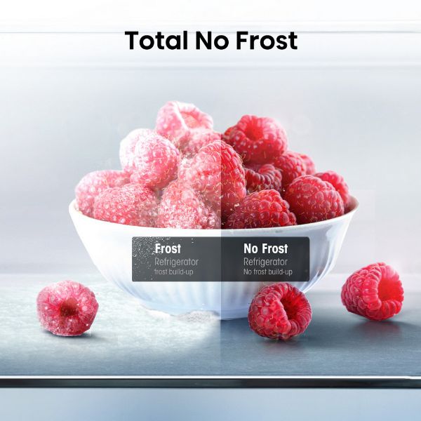 Hisense RB327N4BBE 55cm 50/50 Total No Frost Fridge Freezer - Black Steel_total no frost