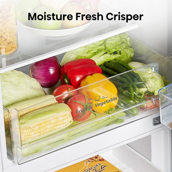 Hisense RB327N4BBE 55cm 50/50 Total No Frost Fridge Freezer - Black Steel_moisture fresh crisper