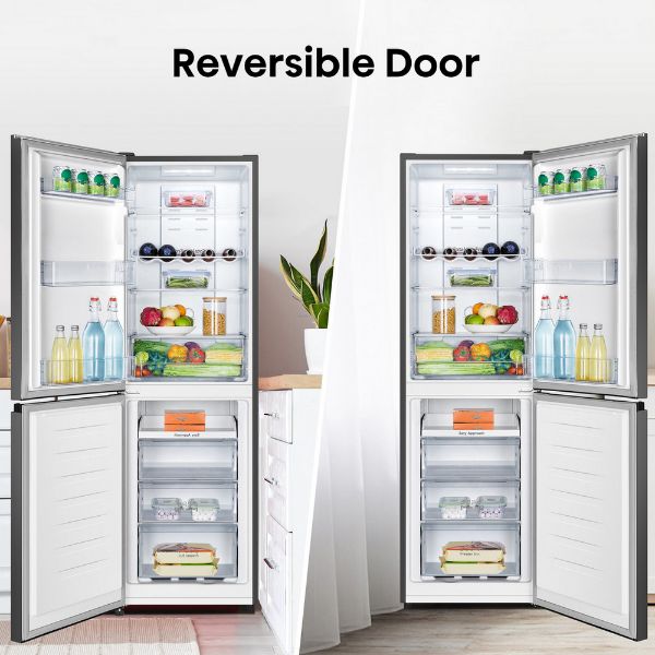 Hisense RB327N4BBE 55cm 50/50 Total No Frost Fridge Freezer - Black Steel_reversible door