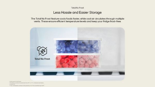 LG GSLC40PYPE 91.3cm Fridge Freezer - Prime Silver_total no frost