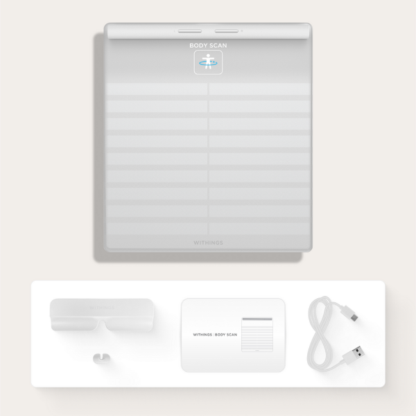 WITHINGS WBS08W Body Scan Smart Scale - White_contents