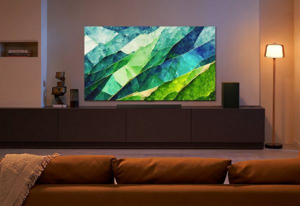 TCL 75C855K 75" 4K HDR QLED Android TV_room view
