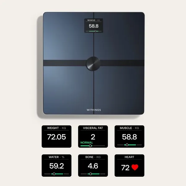 WITHINGS WBS13B Body Smart Scale - Black_stats